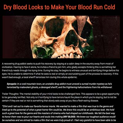 Dry Blood Looks to Make Your Blood Run Cold